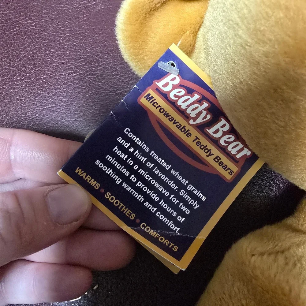 Intelex Beddy Bear Microwavable Lavender Scented Plush Teddy Bear Brown NEW